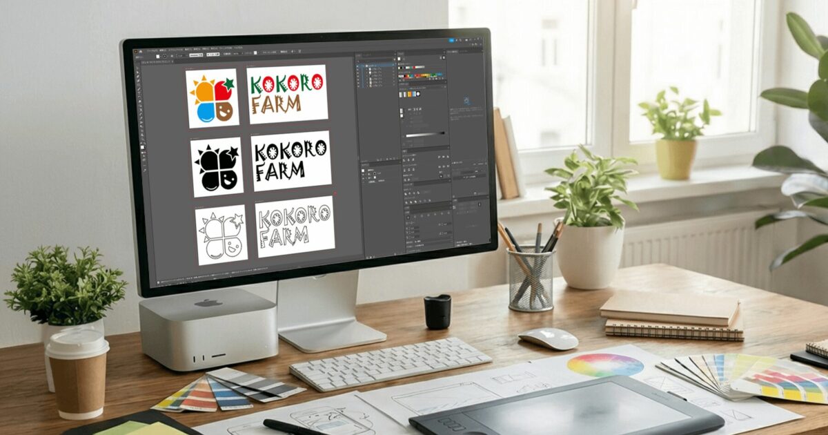 農業｜ブランドロゴ（kokoroファーム）