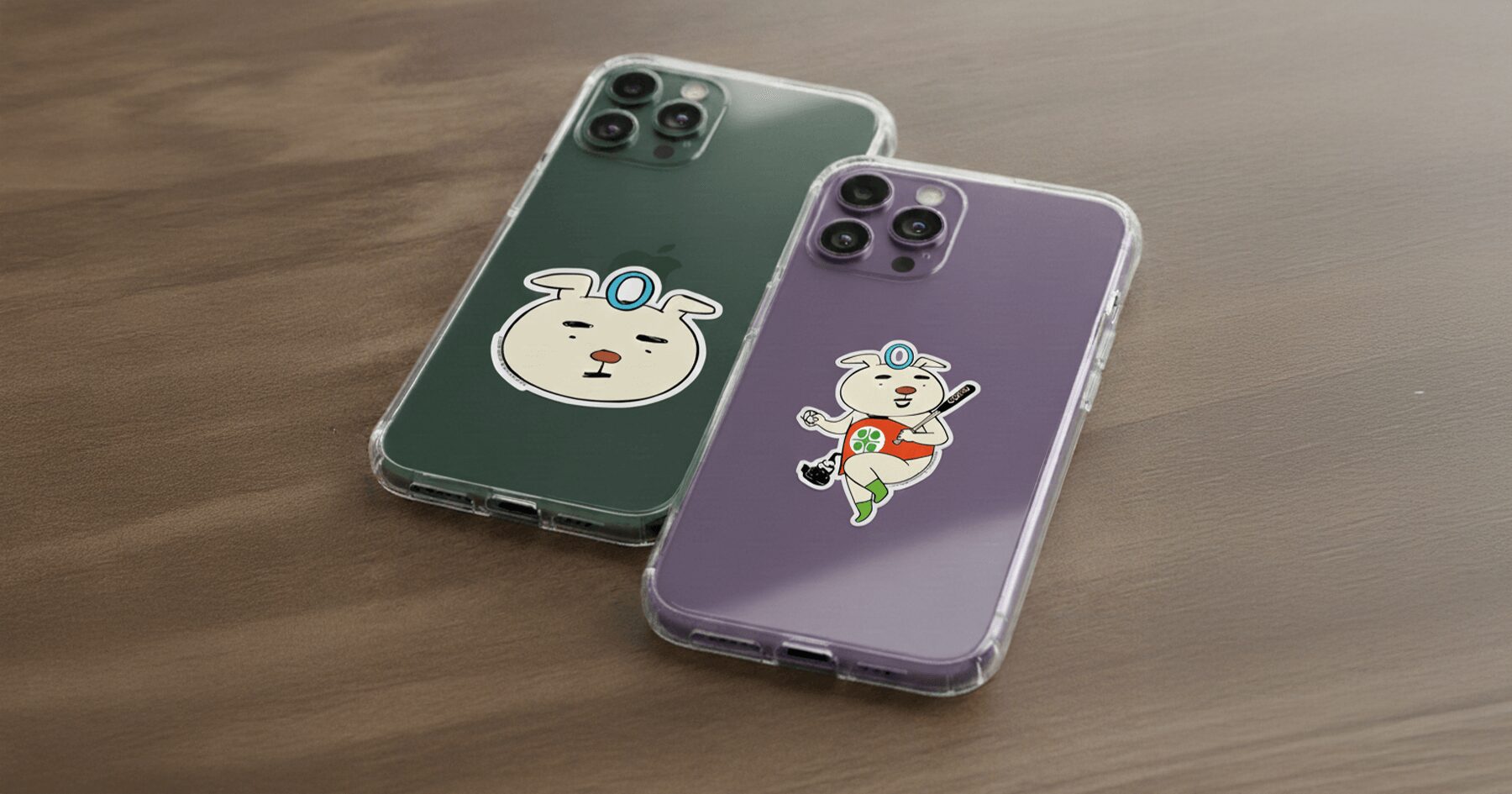 ステッカーの使用例